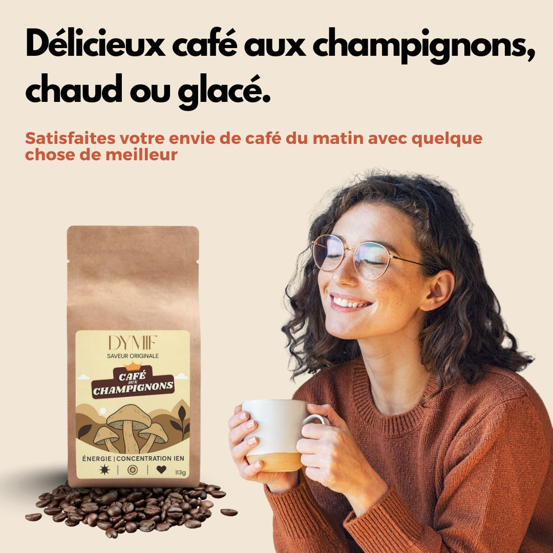 Café aux Champignons Bio pour Clarté & Immunité