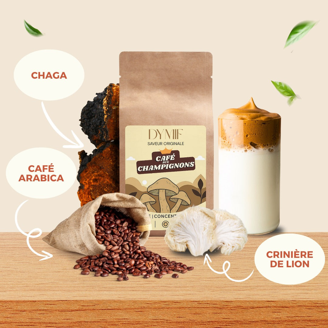 Café aux Champignons Bio pour Clarté & Immunité